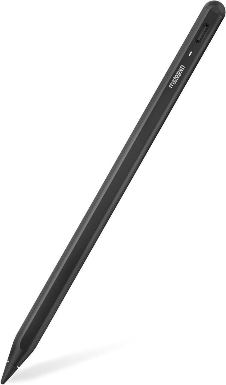 Стилус Metapen Pencil A8 для iPad 2018-2023 Midnight с функцией наклона Black