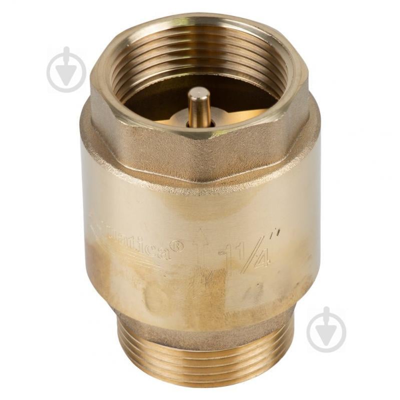 Клапан зворотній M1 1/4"×F1 1/4" (латунь) euro 510г AQUATICA (779657)