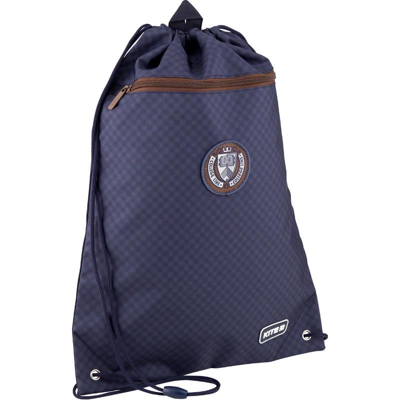 Сумка для обуви KITE College line с карманом 46x33 см Темно-синий (K20-601M-2)