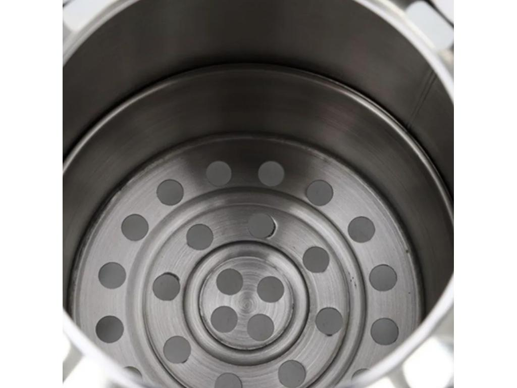 Піч турбо для кемпінгу ультралегка твердопаливна розбірна з нержавіючої сталі 25x17 см Сріблястий (11876js) - фото 6 Піч турбо для кемпінгу ультралегка твердопаливна розбірна з нержавіючої сталі 25x17 см Сріблястий (11876js) - фото 6