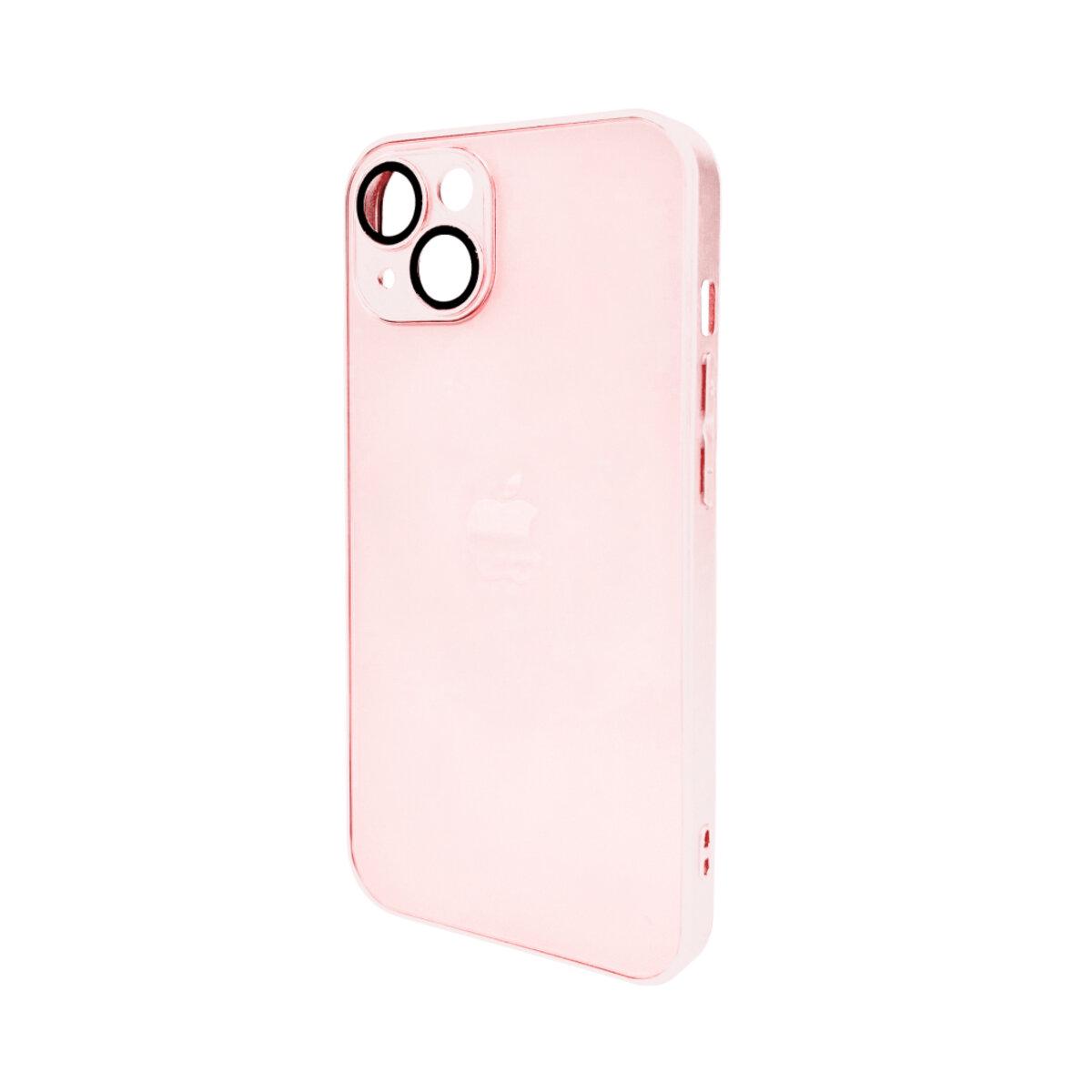 Противоударный чехол для Apple iPhone 12 AG Glass Matt Frame Color / Chanel Pink