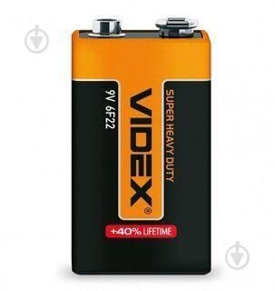 Сольова Батарейка Videx 6F22/Крона 9V Сольова Батарейка Videx 6F22/Крона 9V