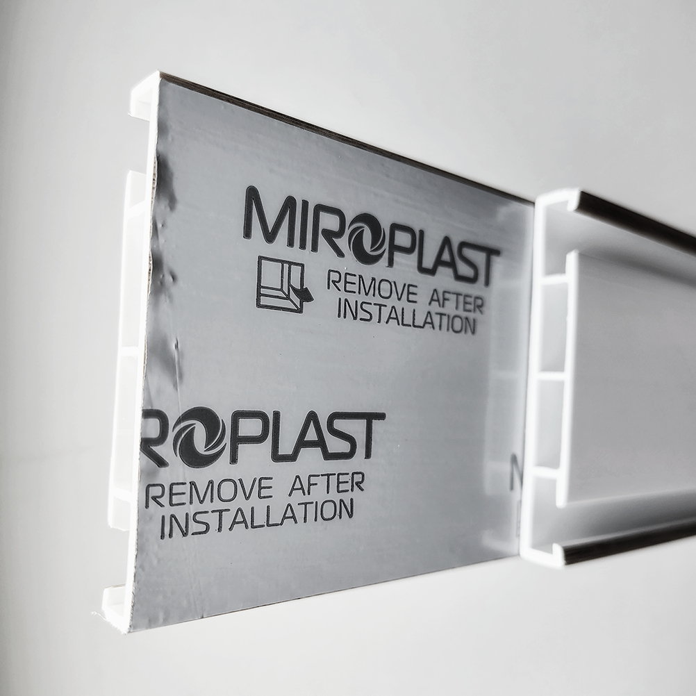 Наличник пластиковый WDS Miroplast 0,5 м с пазами для скрытого монтажа Белый (wdsn-050)