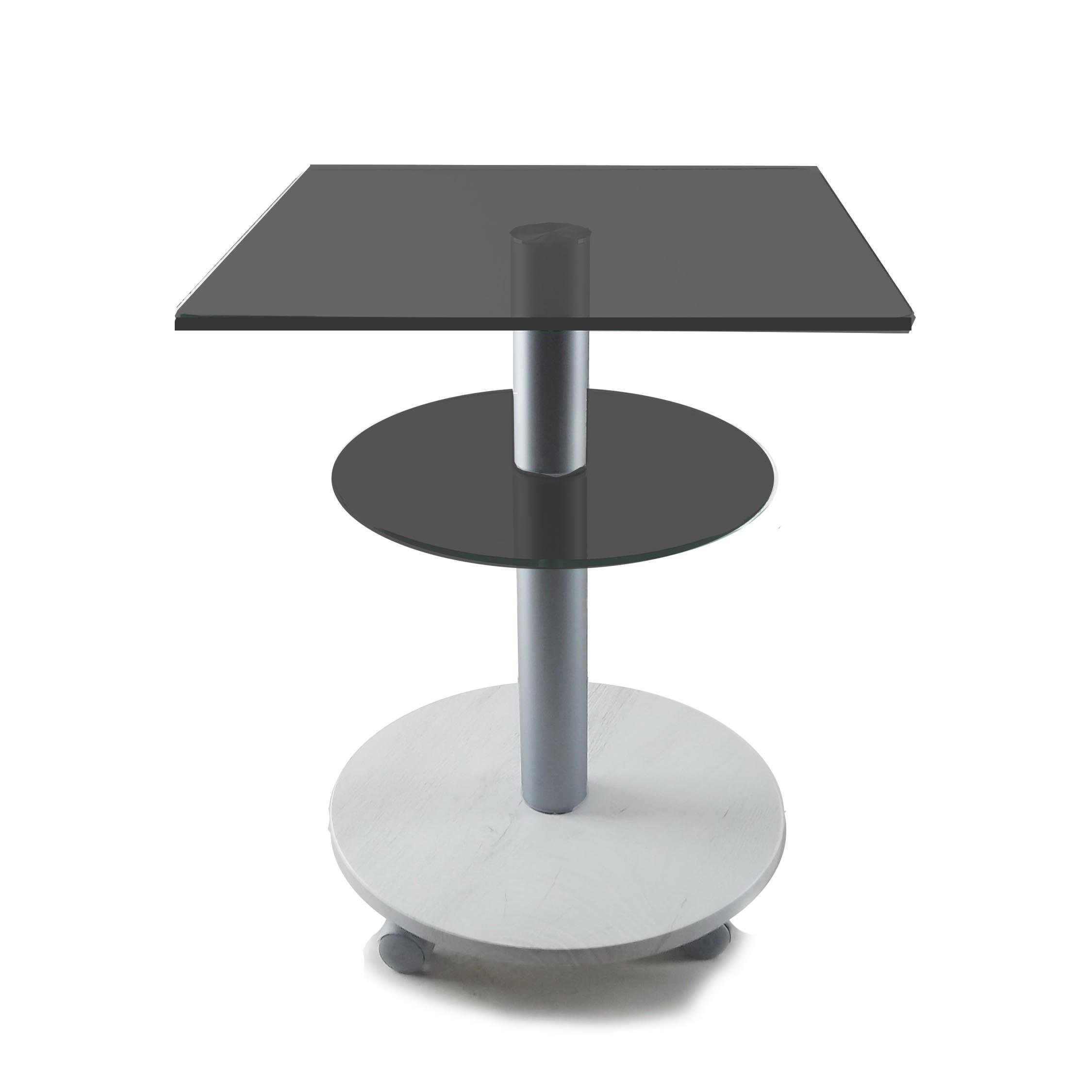 Стол журнальный стеклянный Commus Bravo Light Kv6 gray-sosnak-alm60 Светло-серый (411820234) Стол журнальный стеклянный Commus Bravo Light Kv6 gray-sosnak-alm60 Светло-серый (411820234)