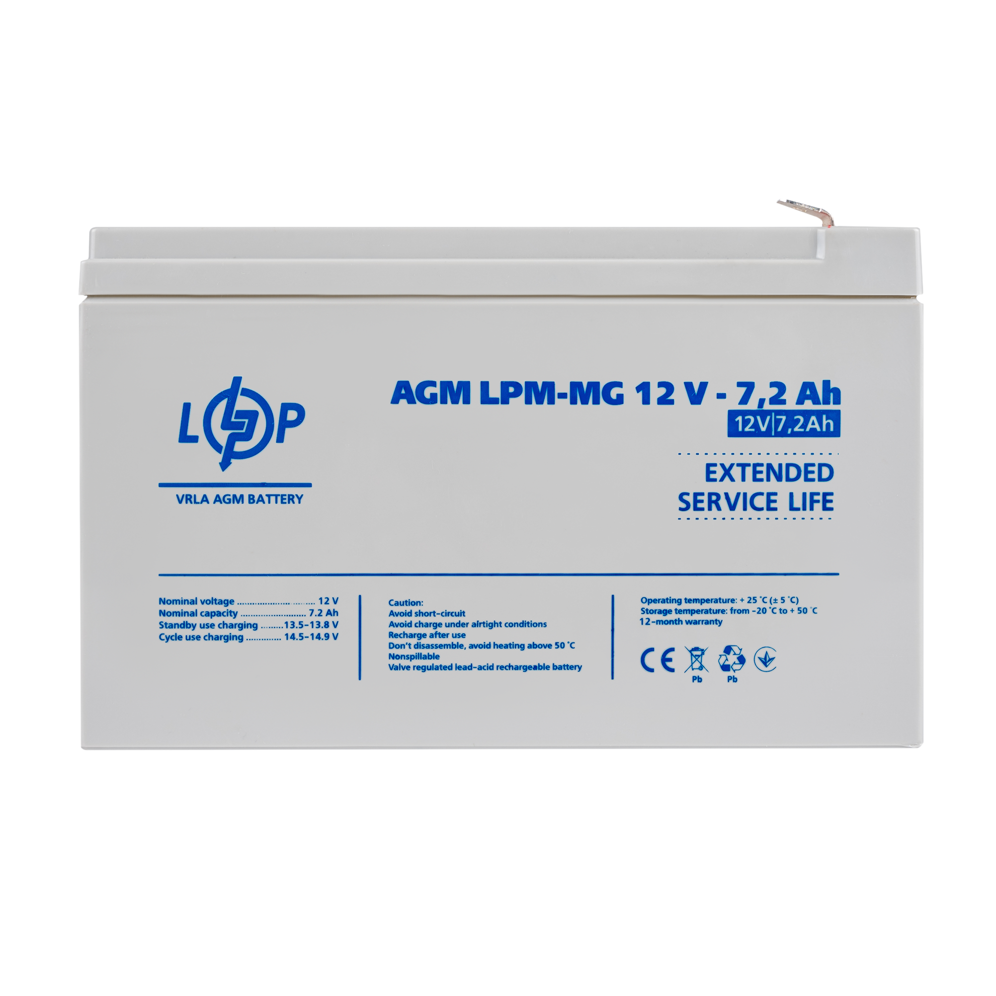 Акумулятор мультигелевий LPM-MG 12V-7,2 Ah - фото 1 Акумулятор мультигелевий LPM-MG 12V-7,2 Ah - фото 1
