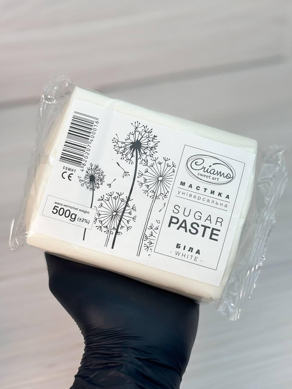 Мастика сахарная универсальная Сriamo 500 г Белый (12565)