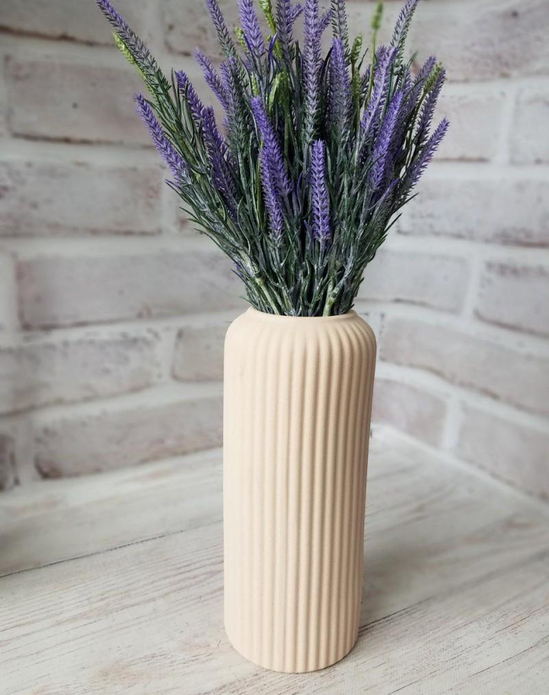 Ваза керамическая Рим 25 см Пудровый