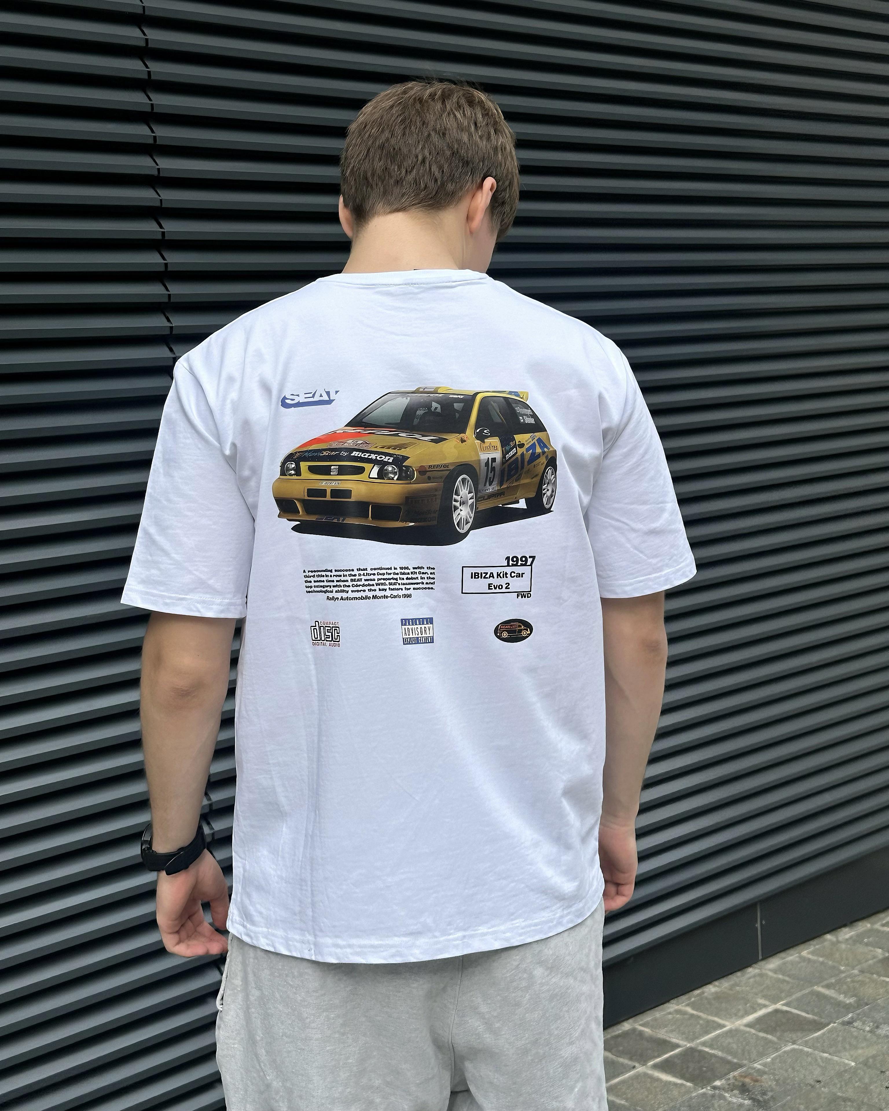 Футболка MEAN LTD SEAT Ibiza Kit Car Evo 2 '1997 S Белый (MLD8082451)