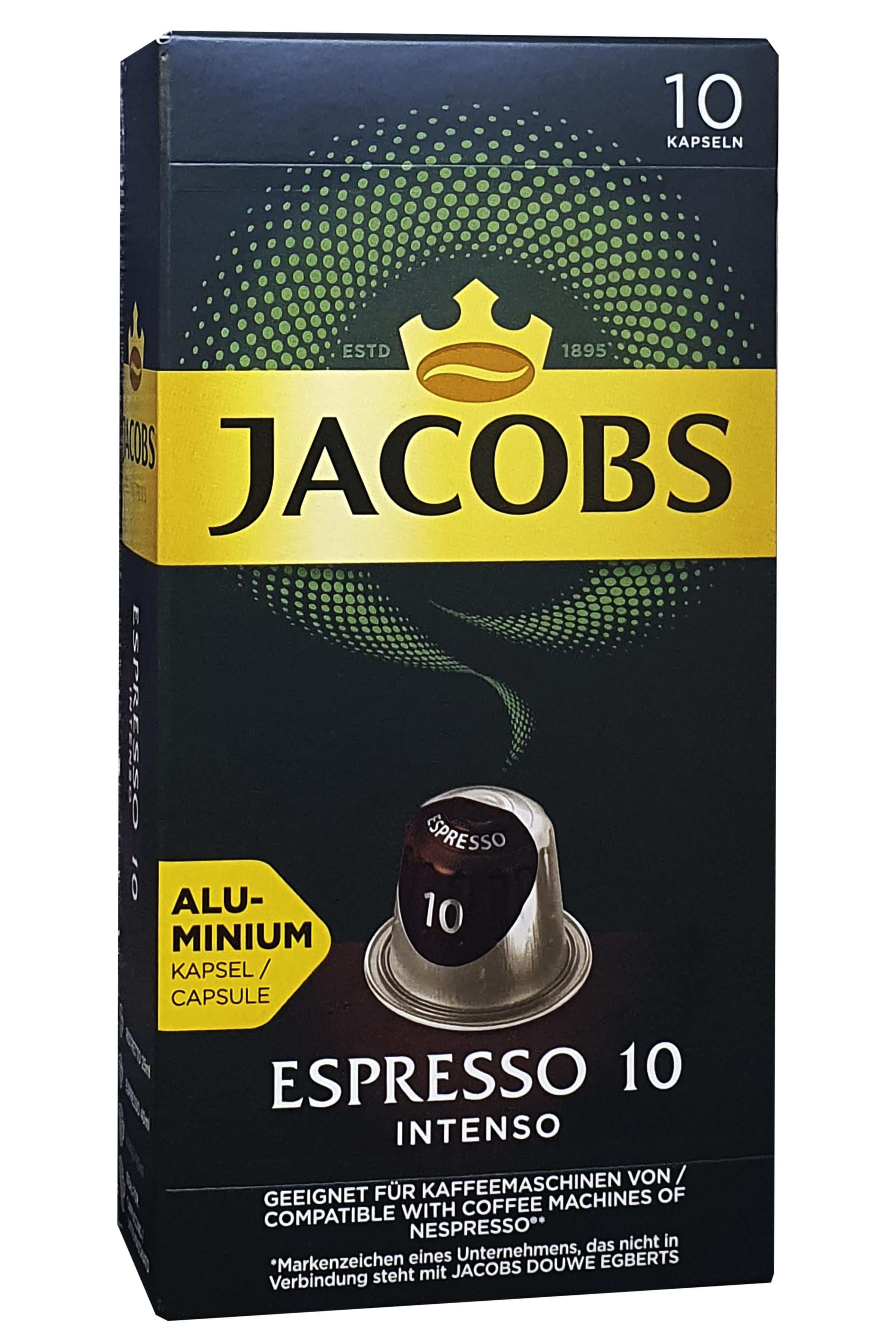 Кофе в капсулах Jacobs Espresso Intenso 10 шт. 5,2 г (58435)
