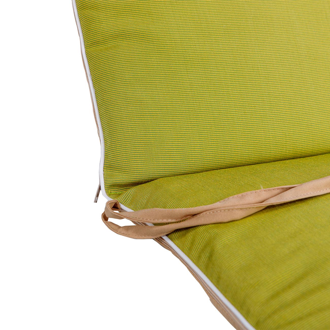 Матрас для шезлонга Ost-Fran TRIO тексилк 8510 189x58x5 см Салатовый (3761) - фото 3