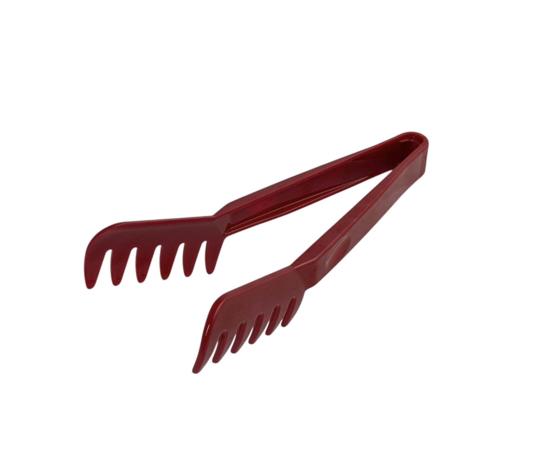 Щипцы для спагетти термостойкие из поликарбоната 22 см Красный