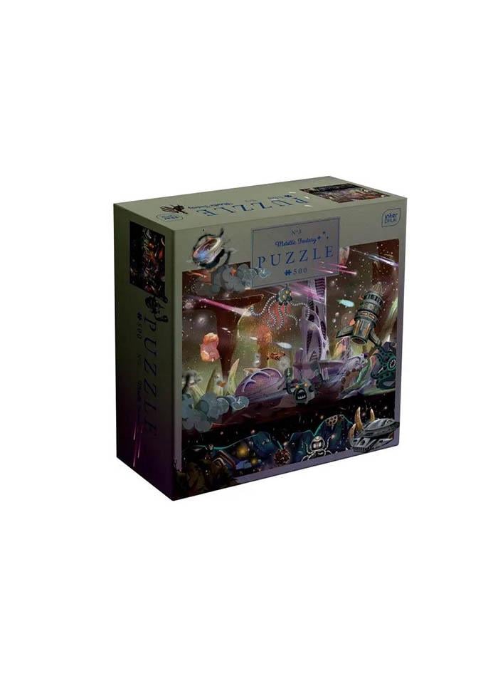 Пазлы трехслойные InterDRUK Metallic Fantasy Mysterious City 500 шт. (385604)