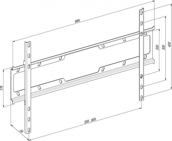 Кронштейн Simpler 68EP 40-80'' 600х400 - фото 4 Кронштейн Simpler 68EP 40-80'' 600х400 - фото 4