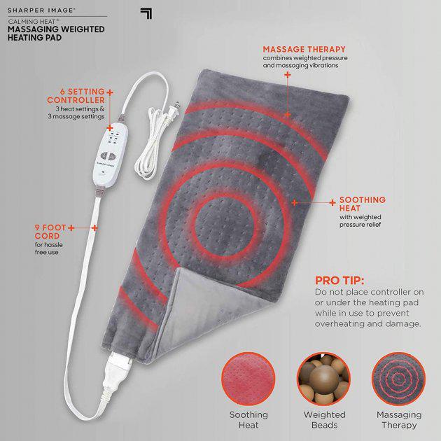 Подстилка массажная Massaging Weighted Heating Pad LY66 W65 - фото 3