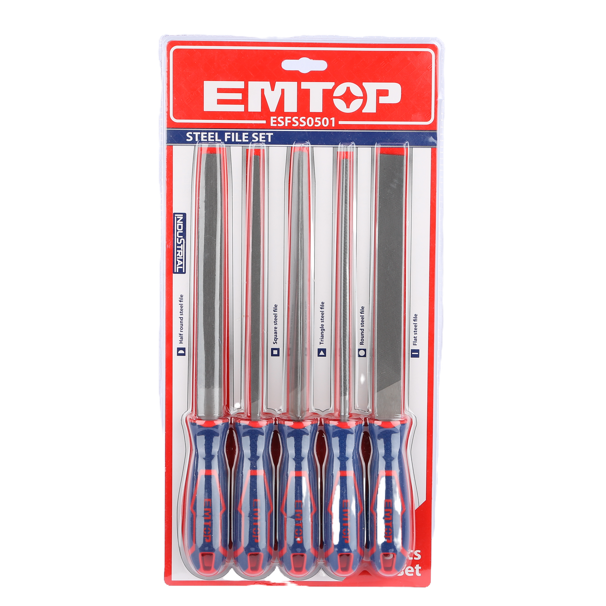 Набор напильников по металлу EMTOP ESFSS0501 5 шт.