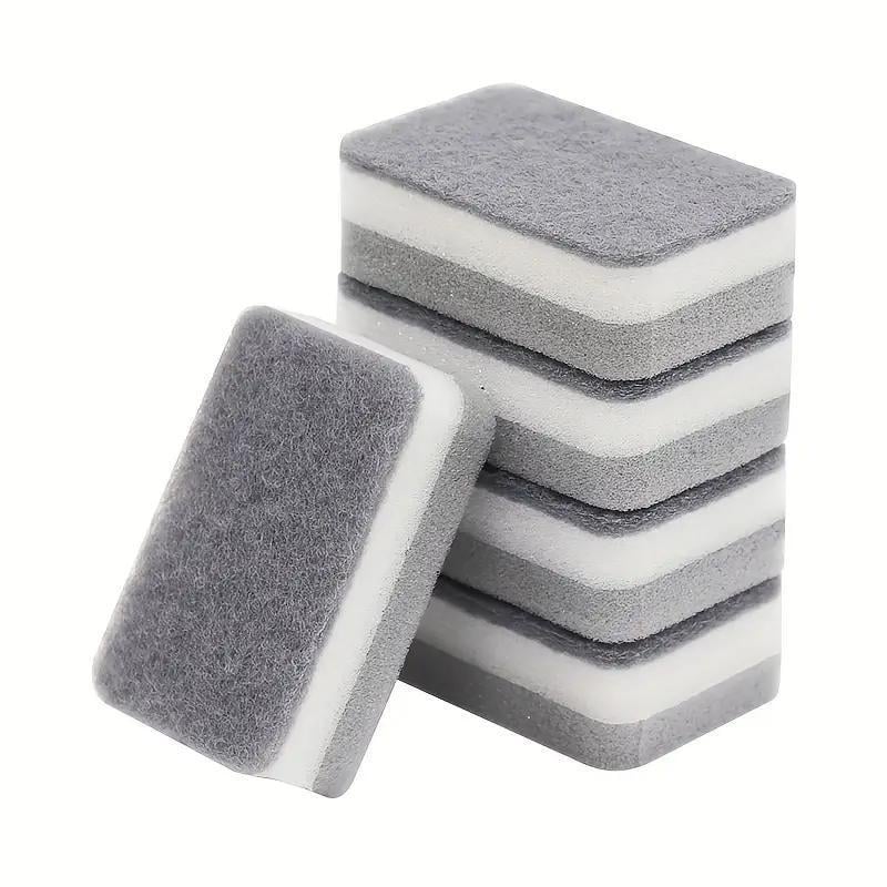 Набор губок для мытья посуды 10шт. Серый (2476286145)