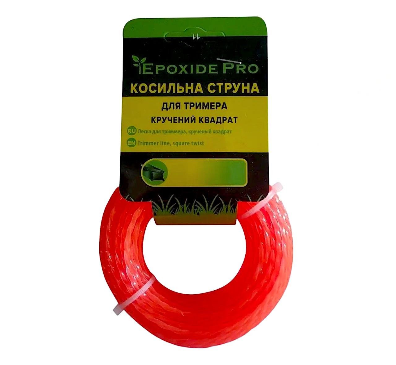 Струна для тримера косильна кручений квадрат 2,7 мм x 15 м (2598079651)