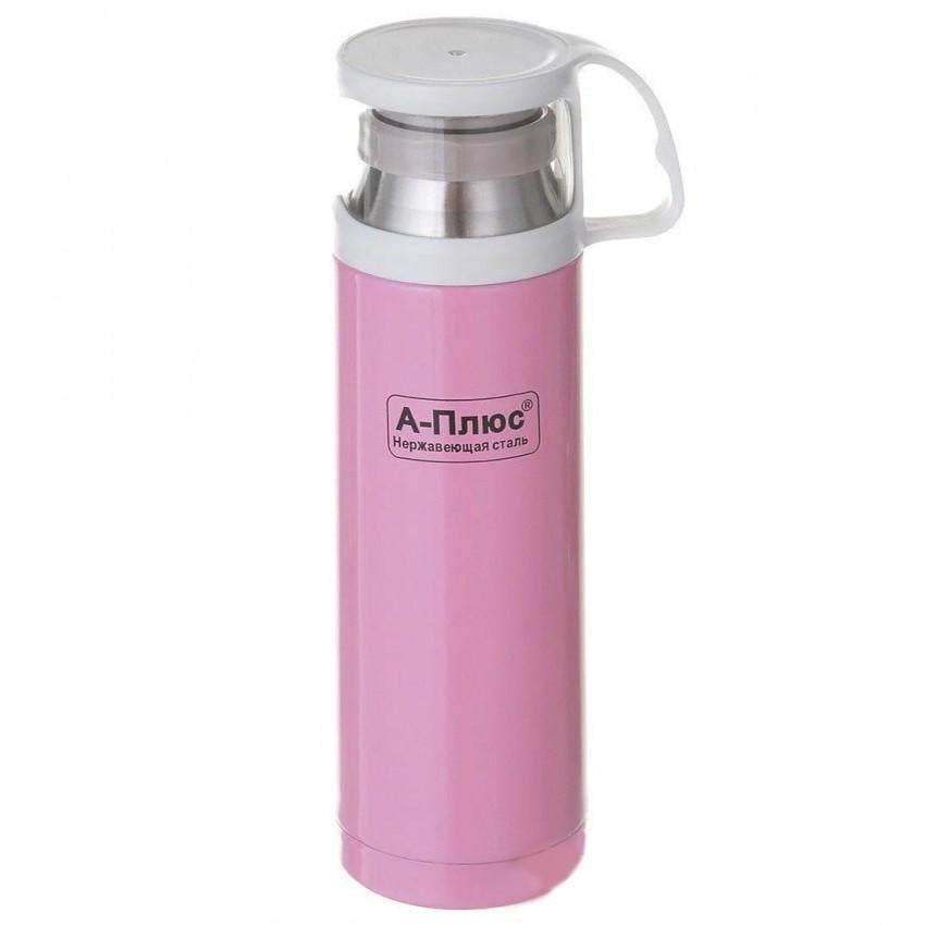 Термос детский A-PLUS 1779 металлический 500 мл Розовый (1173342985)