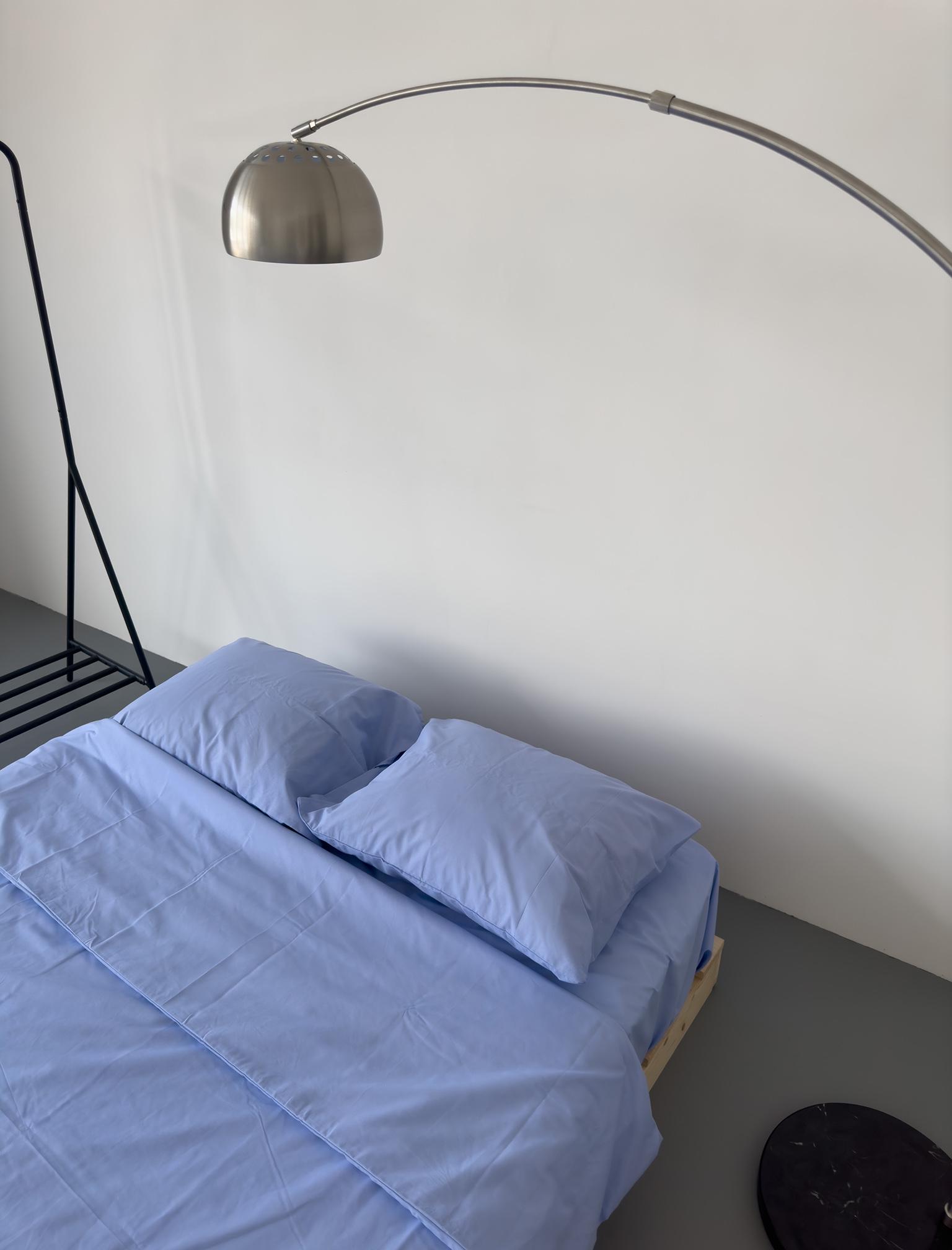 Комплект постельного белья двуспальный Amore Glux-1056 бязь Голубой (KPB-A2-Glux-1056(50x70) - фото 11