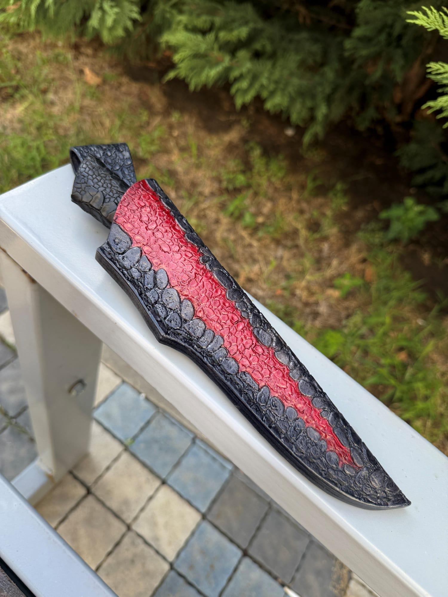 Нож туристический Gorillas BBQ KN207 Раскол сталь ламинат Rex-12 - фото 4