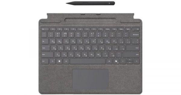 Клавиатура Microsoft для Microsoft Surface Pro Keyboard with Slim Pen Platinum (8X8-00164)