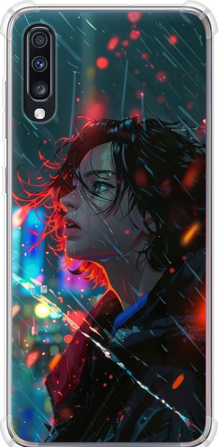 Чехол на Samsung Galaxy A70 2019 A705F Ночные огни (6096sp-1675-42517)