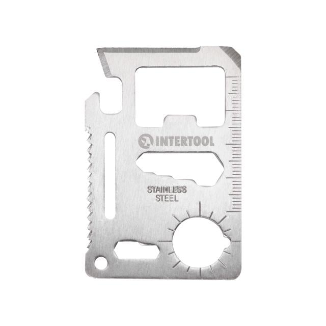 Картка-мультитул Intertool 11в1 (HT-0589)