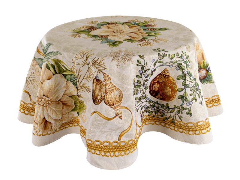 Скатерть гобелен Lefard Candle круглая 140 см (732-357)