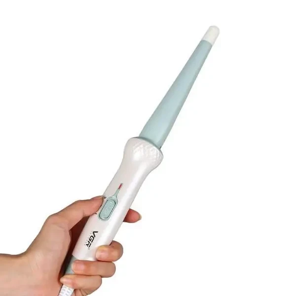 Плойка для волос VGR V-596 с керамическим покрытием конусная (7374) - фото 2