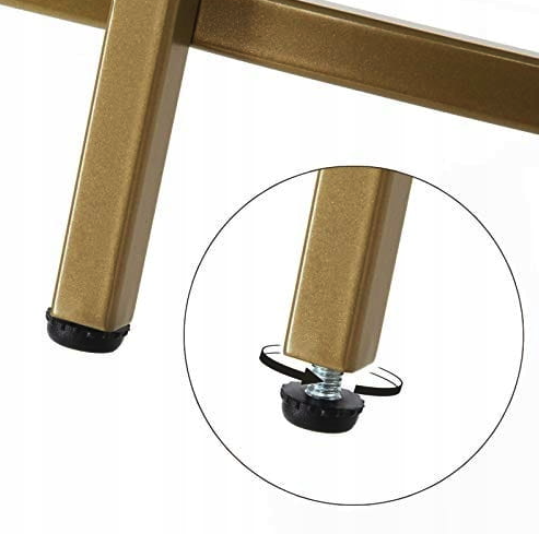 Журнальний столик Leobert Oskar з скляною стільницею Золотий (4638) - фото 4 Журнальний столик Leobert Oskar з скляною стільницею Золотий (4638) - фото 4