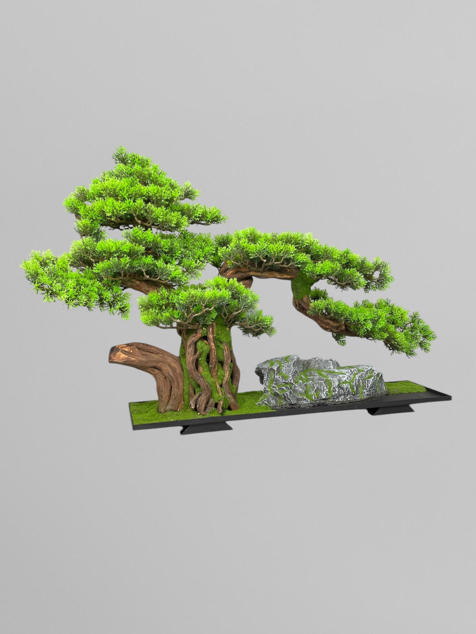 Бонсай 50 см Зеленый (Б006) - фото 2 Бонсай 50 см Зеленый (Б006) - фото 2