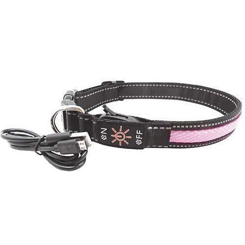 Ошейник LED AnimAll для собак S 2,5/30-40 см Розовый