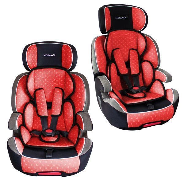 Автокресло XOMAX с ISOFIX группа 1/2/3 до 36 кг до 12 лет Красный - фото 4