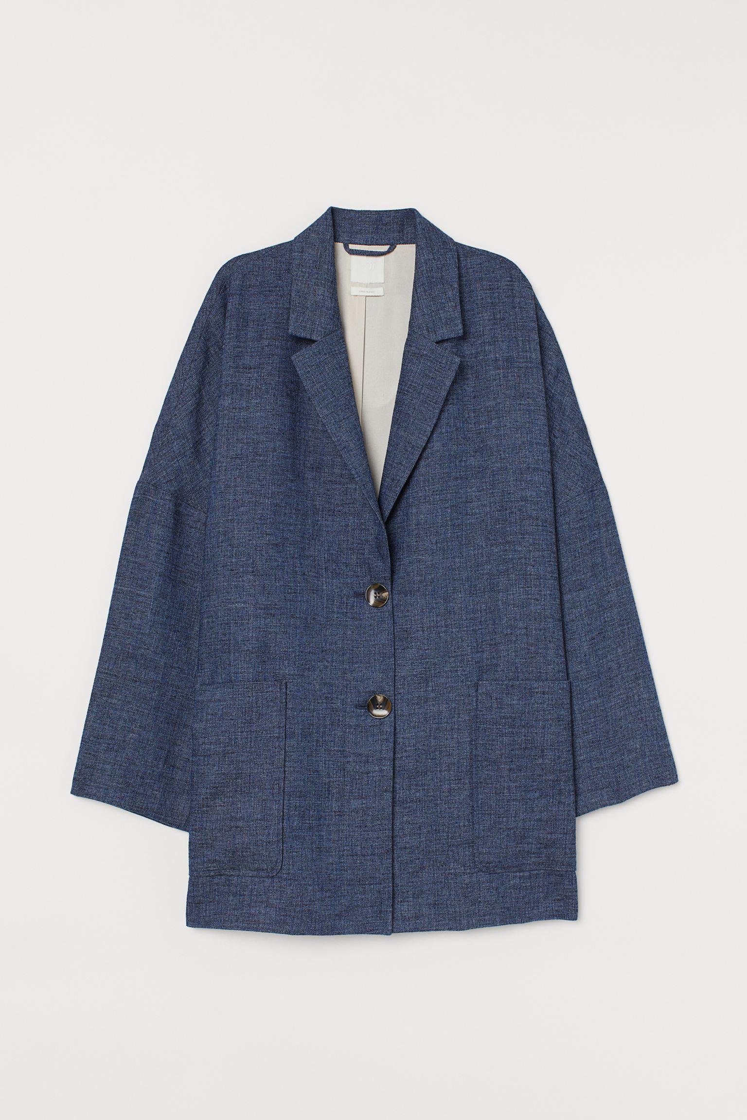 Жакет H&M Меланж XS Синій (Q2308832312) Жакет H&M Меланж XS Синій (Q2308832312)