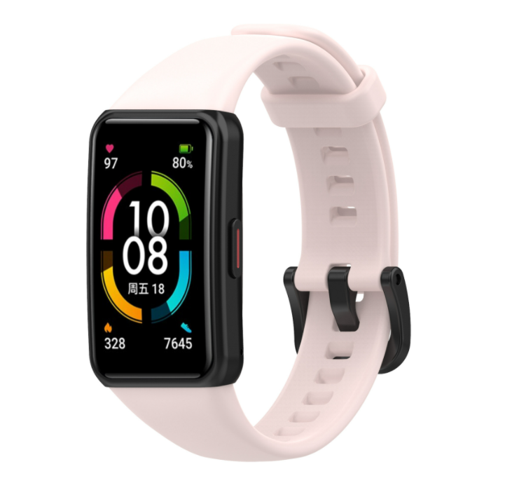 Ремінець DK Silicone Sport Band Classic для Honor Band 6 Pink (011342)