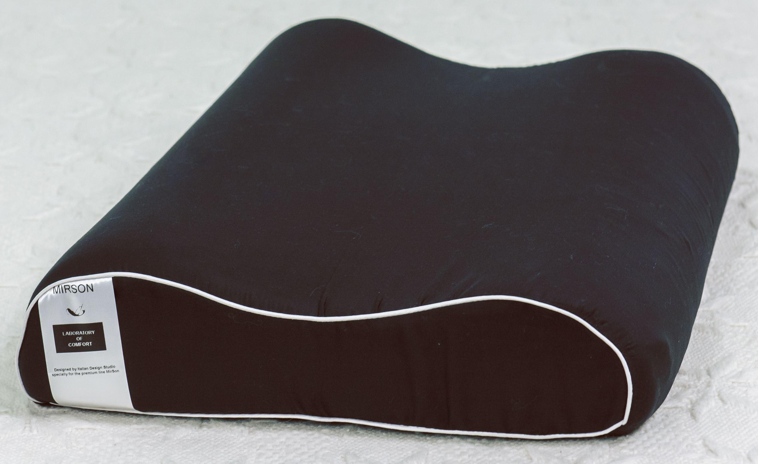 Подушка ортопедична MirSon №6029 Delicate satin Black Pearl Aero 40х58х10,5 см (2200003261493)