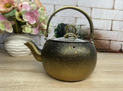 Чайник OMS с гранитным антипригарным покрытием без индукции на 1 л Gold (8212-S) - фото 5 Чайник OMS с гранитным антипригарным покрытием без индукции на 1 л Gold (8212-S) - фото 5