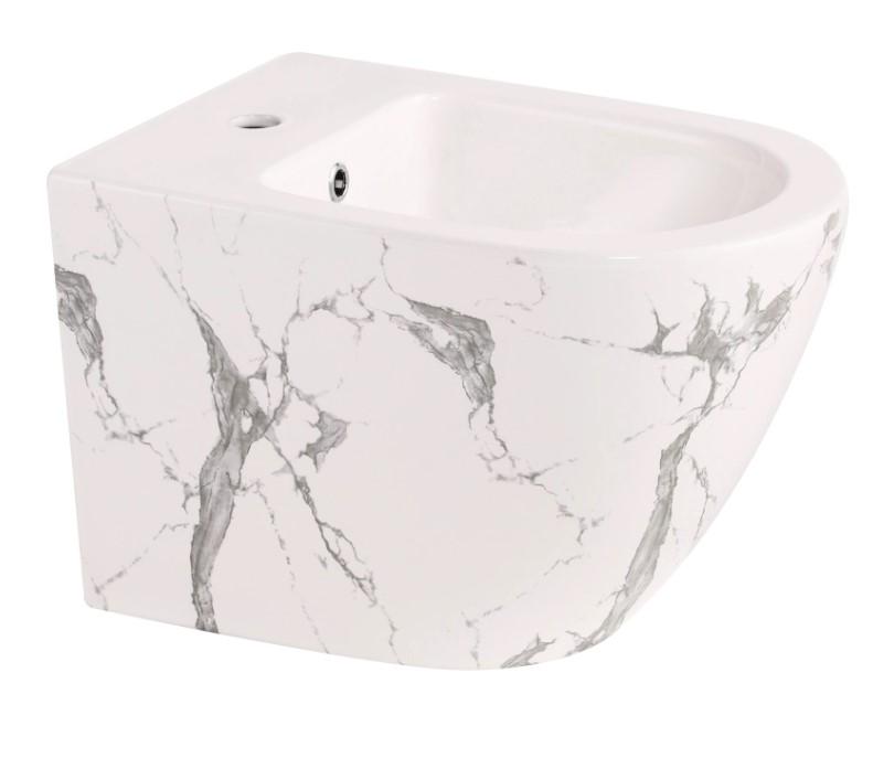 Биде подвесное Qtap Robin Marble (QT13551381GMR)