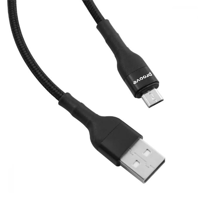 Кабель Proove Weft Micro USB 2.4A 1 м Black - фото 2 Кабель Proove Weft Micro USB 2.4A 1 м Black - фото 2