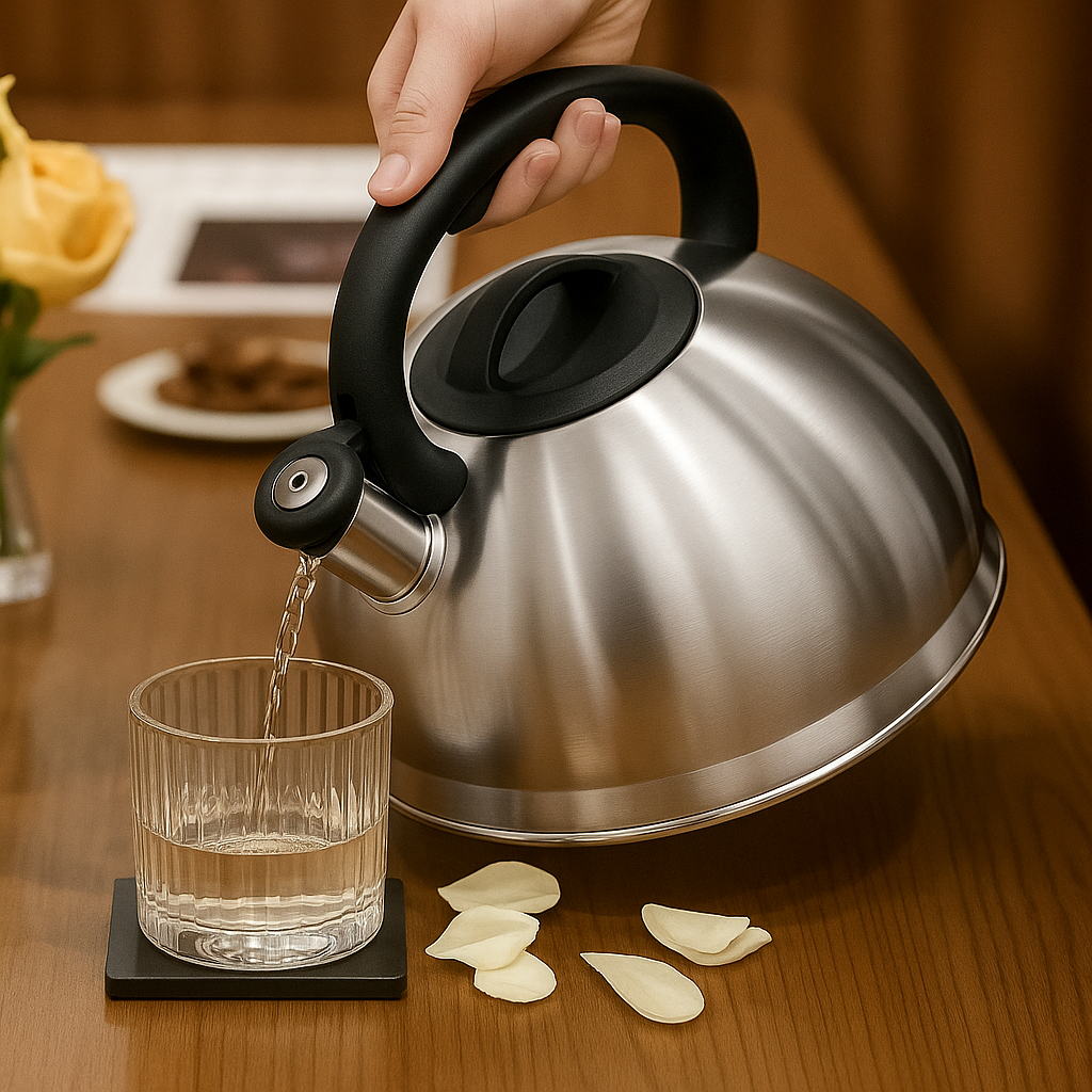 Чайник для плиты SimpleSteel с свистком нержавеющая сталь одинарное дно 3,5 л (03-MH-5179) - фото 3 Чайник для плиты SimpleSteel с свистком нержавеющая сталь одинарное дно 3,5 л (03-MH-5179) - фото 3