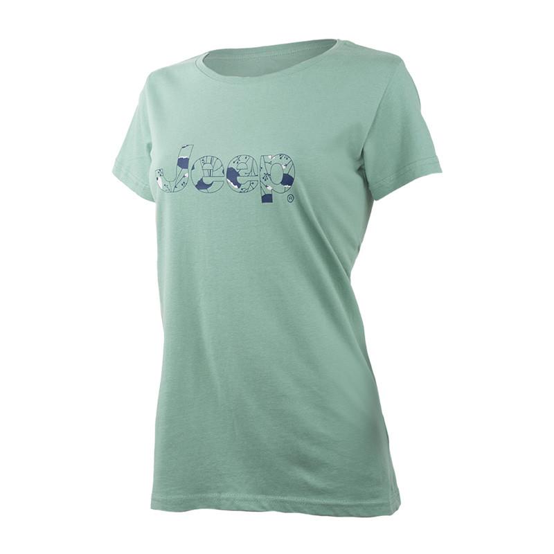 Футболка женская JEEP T-SHIRT Botanical Print J22W L Хаки (O102612-E854 L)