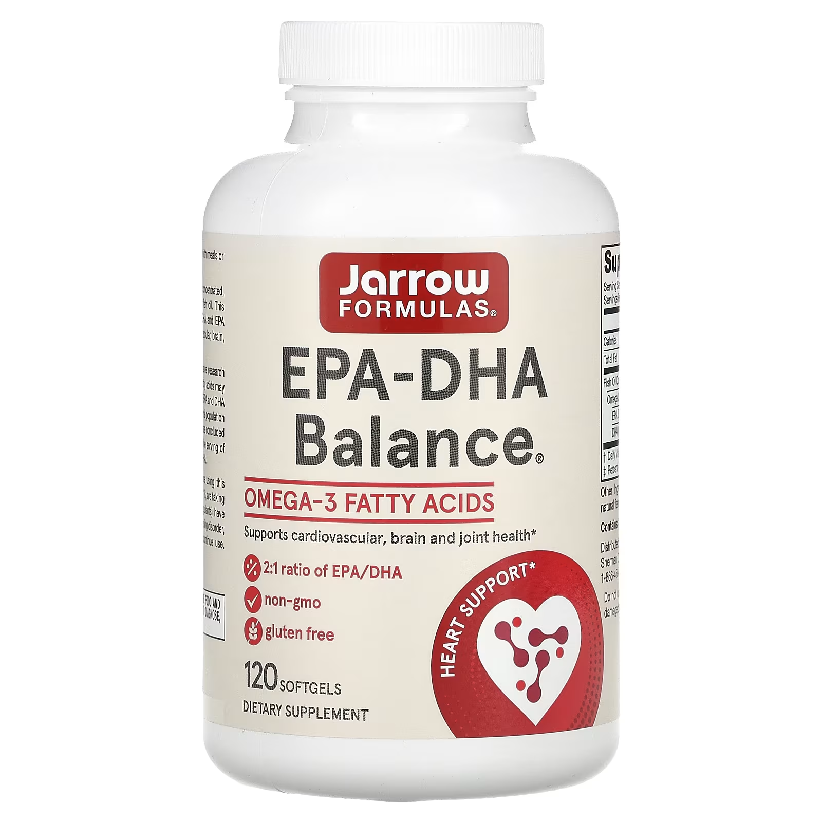 Жирные кислоты Jarrow Formulas EPA-DHA Balance 120 капс. - фото 1 Жирные кислоты Jarrow Formulas EPA-DHA Balance 120 капс. - фото 1