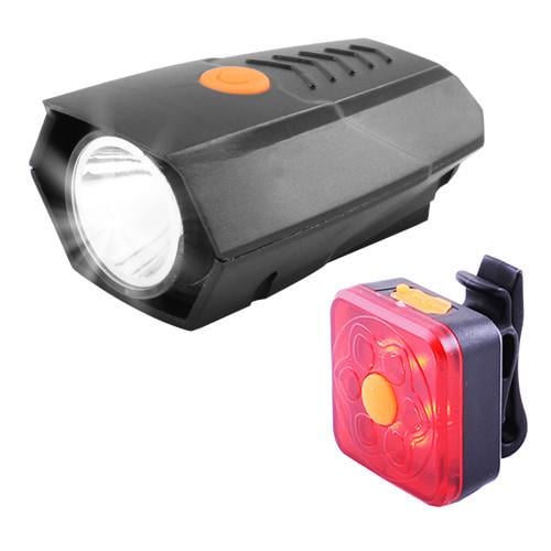 Фонарь для велосипеда BSK-178-2 LM габарит-6SMD ЗУ microUSB 3 режима (40070)