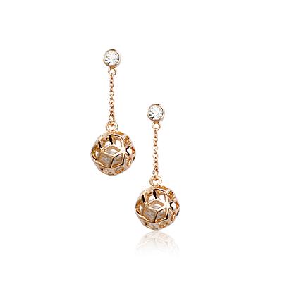 Серьги с кристаллами Сваровски Italina 3213900 Белый