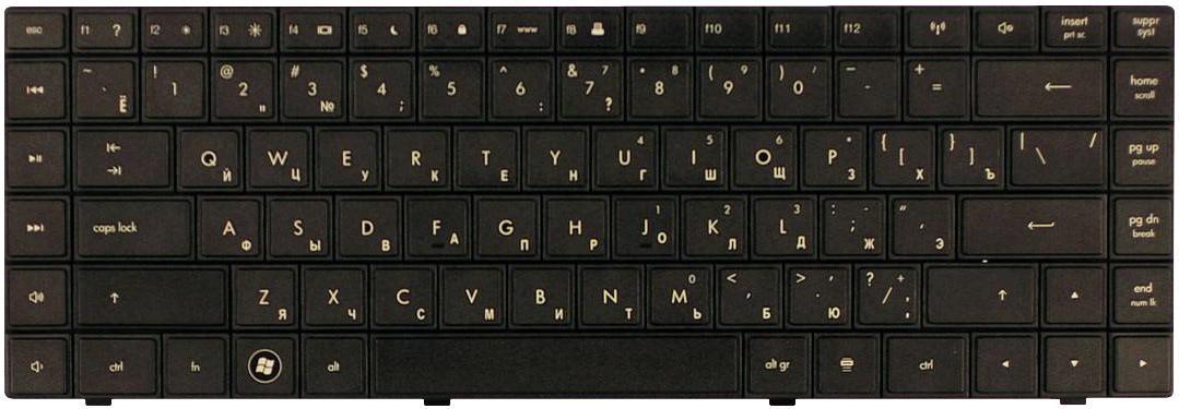 Клавиатура для ноутбука HP Compaq 620/621/625 Presario CQ620/CQ621/CQ625 Black