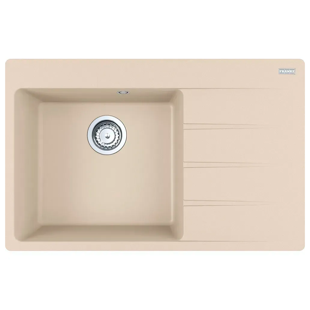 Мойка кухонная с крылом Franke Centro CNG 611-78 TL прямоугольная фрагранит 780х500 мм Beige (114.0630.475)