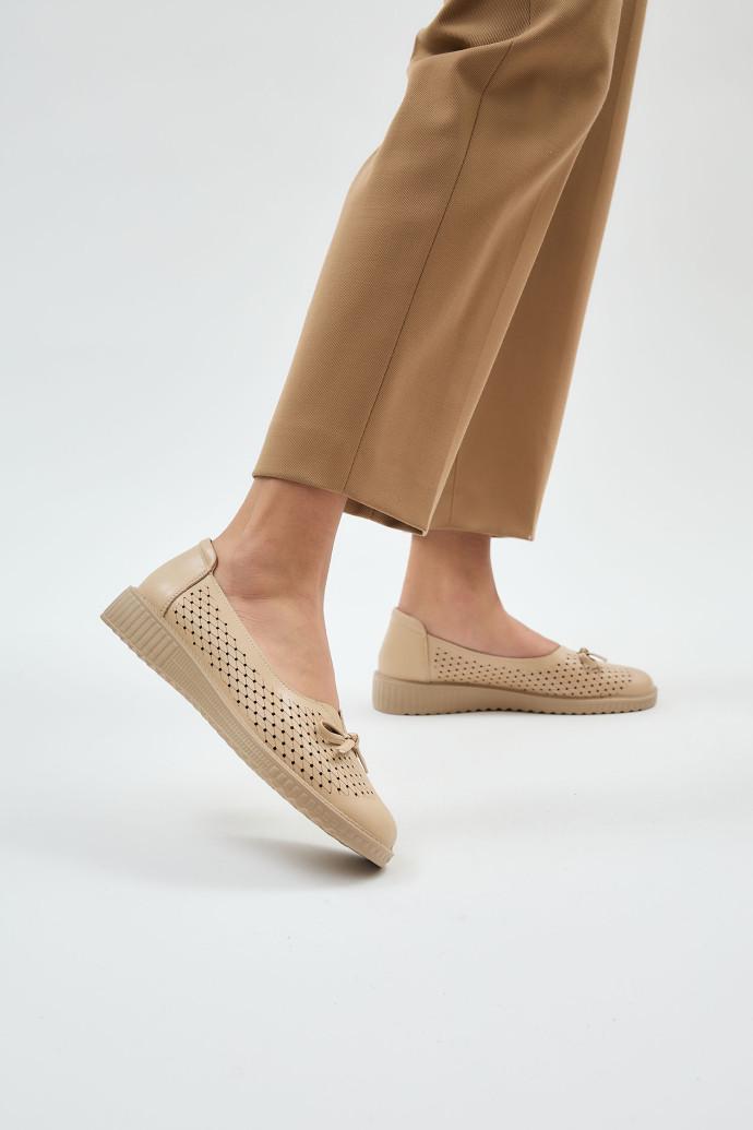 Балетки ALLSY шкіряні р. 41 Бежевий (196095) - фото 4 Балетки ALLSY шкіряні р. 41 Бежевий (196095) - фото 4