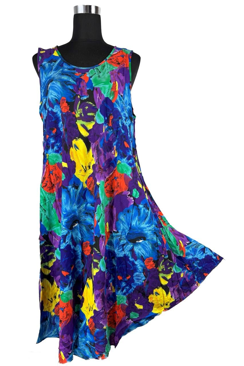 Сарафан летний клеш средней длины (C6045)