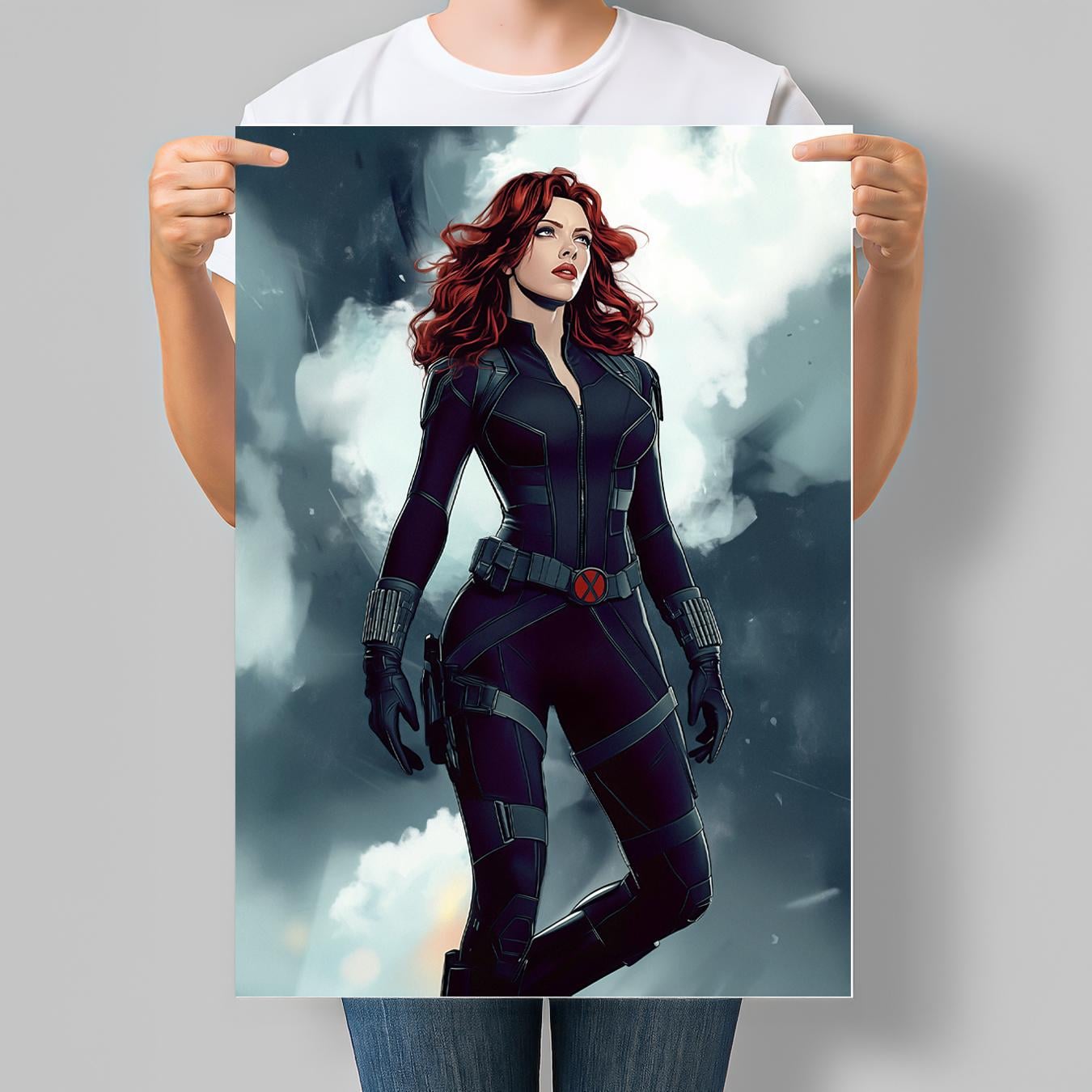 Постер супергероиня Marvel Наташа Романофф Черная Вдова Fan art Серия Superheroine Collection 42x60 см A2 (MAR01_A2) Постер супергероиня Marvel Наташа Романофф Черная Вдова Fan art Серия Superheroine Collection 42x60 см A2 (MAR01_A2)