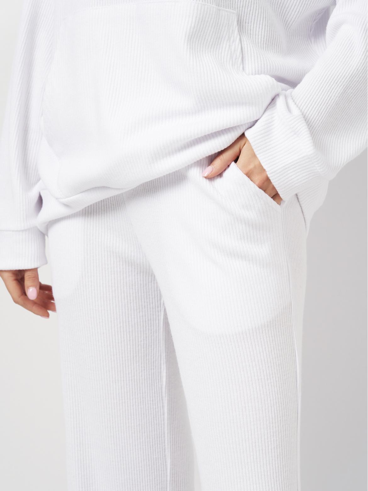 Костюм женский Лали в рубчик р. 50 Белый - фото 2